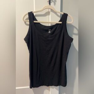 a.n.a Classic Black Maternity Tank Top